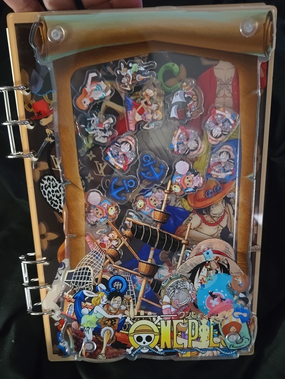 One Piece Anime Acyrlic Shaker Notebook